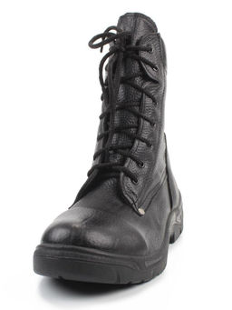 05-9010 BLACK Ботинки зимние мужские (натуральная кожа, искусственная кожа, искусственный мех)