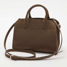 Женская сумка с ручками CALZETTI ASHLEY MINI Артикул 4250254, серовато-коричневый  фото 5