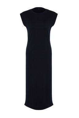 Lacivert Maxi Triko Premium Kalite Elbise TWOSS24EL00301
