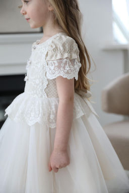 платье для девочки Л 24-20 Эмили белый горох - Этоэльф фото 8