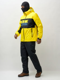 Горнолыжный костюм мужской зимний желтого цвета 370J - Mtforce фото 9