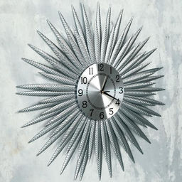 Часы настенные интерьерные «Валлита», серия: Ажур, бесшумные, плавный ход, d=70 см, циферблат d=22 см, от батарейки 1хАА