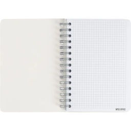 Тетрадь общая А5 Attache Miss Office 128л клетка гребень голубой с серебром
