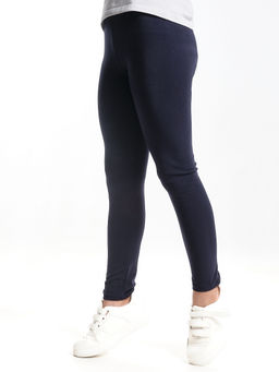 Бриджи лосины однотонные 22-7508 т.синий - Mini maxi фото 4