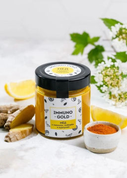 Мёд Immuno Gold с куркумой, имбирём и лимоном, 200 г - Сибирский кедр фото 5