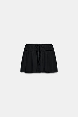 GEORGETTE MINI SKIRT WITH VELVET BOWS - Zara фото 5