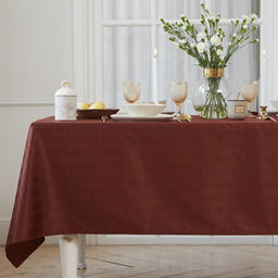 Скатерть Этель Shine 150*180 +/-3см, цв.шоколад, пл. 192 г/м2, хл с ВГМО