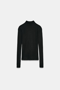 HIGH NECK T-SHIRT - Zara фото 6