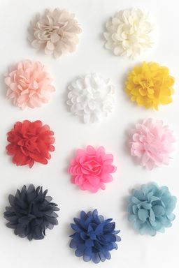 Цветочек шифоновый 9 см (20 шт) SF-6025, темно-синий №12 - No name фото 2