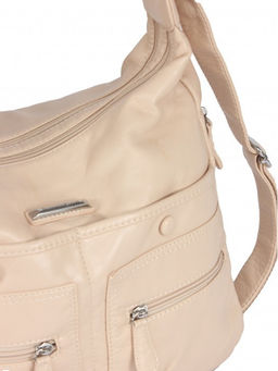Сумка женская искусственная кожа Guecca-224 (рюкзак-change), 2отд, св, бежевый SALE 264063 - Adelia фото 8