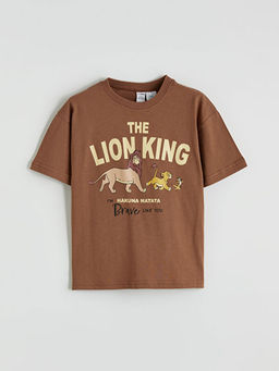 Aslan Kral Bask?l? Erkek ?ocuk Ti??rt