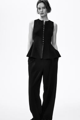 Chaleco en punto de canal? con peplum - H&m фото 3