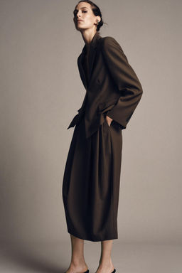 PLEATED WOOL SKIRT ZW COLLECTION - Zara фото 6