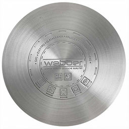 Кастрюля нерж. 4,2 л, 22 см, стекл. крышка, арт. ВЕ-158/2