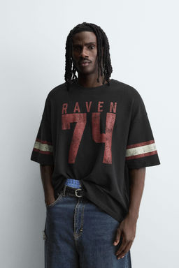 VARSITY OPEN-WEAVE T-SHIRT - Zara фото 2