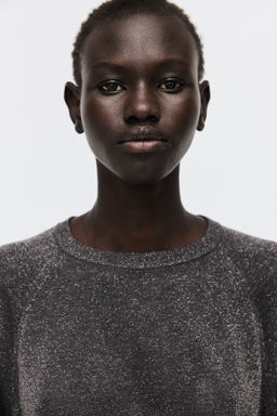 Top de punto fino con brillo - H&m фото 5
