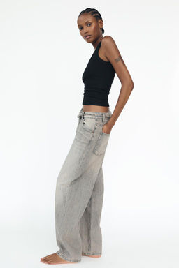 MID-RISE TAILORED BALLOON JEANS - Zara фото 14