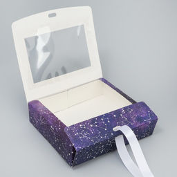 Цена за 5 шт. Коробка-фоторамка складная Ты мой космос, 20 х 18 х 5 см - Дарите счастье фото 3