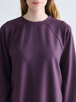 Bisiklet Yaka Oversize Kad?n Sweatshirt Tunik