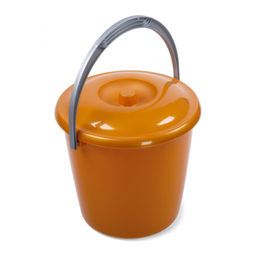 Ведро п/эт. 7л с крышкой (пищевое, цветное перламутровое)