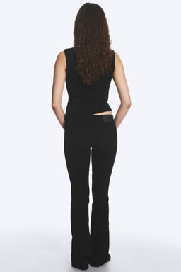 Vaqueros Luna de tiro bajo, skinny bootcut - H&m фото 7
