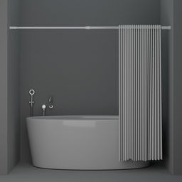 Карниз для ванной Доляна, телескопический, d=3,2 см, 70-120 см, белый