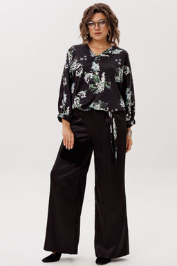 Блуза ANELLI 1662 цветы ночного сада  фото 10