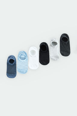 Cok Renkli Unisex 6l? Pamuklu Sneaker Corap TEDAW25CO00008