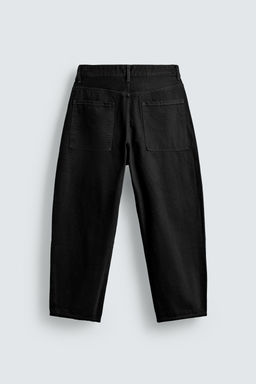 TAPERED WIDE-LEG JEANS - Zara фото 8