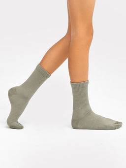 Цена за 5 пар! Носки детские оливково-зеленые