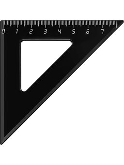 Цена за 5 шт. Треугольник 7см 45 Prof-Press (Л-4482) непрозрачный черный