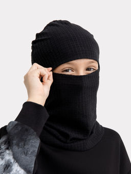 Шапка детская балаклава в черном цвете