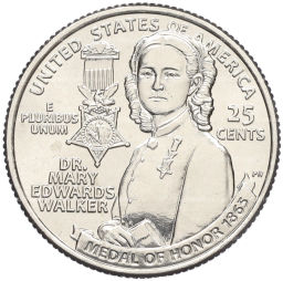 1/4 доллара (25 центов) 2024 года D США Американские женщины Мэри Эдвардс Уокер