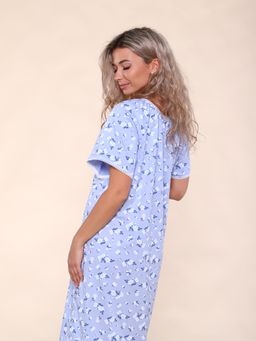 М296а сорочка Карина (сиреневые цветы)
