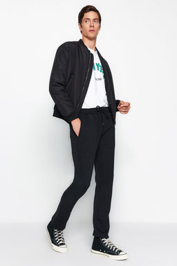 Siyah Regular/Normal Kesim Pamuklu Ac?k Paca Esofman Alt? TMNAW24EA00011