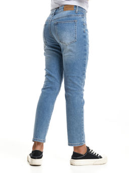 Джинсы синие для девочки 33-1062 синий - Mini maxi фото 14