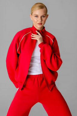 Арт. 2916 Костюм с начесом женский 44-52 (5 шт) Цвет:красный