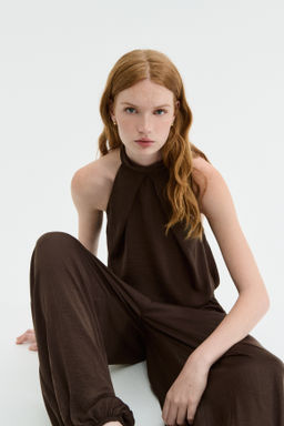 Top halter de sat?n - H&m фото 3