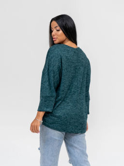 Туника женская, цвет зеленый