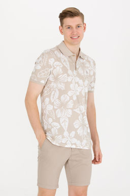 U. S. Polo Assn Мужская футболка с воротником-поло Stone - U.s. polo assn фото 4