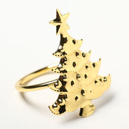 Набор салфеток сервировочных «Этель. Праздничный стол», 40×40 см - 4 шт., с декоративными кольцами, 100% хлопок