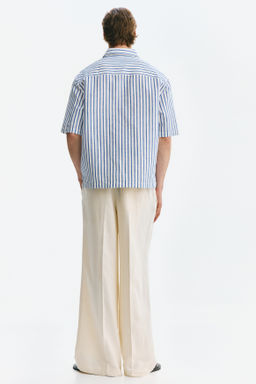 Camisa en mezcla de lino Relaxed Fit - H&m фото 6