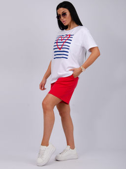 Костюм "Море 3" красный, трикотаж