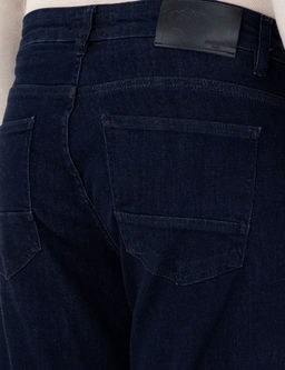 Lacivert Straight Fit Jean Pantolon