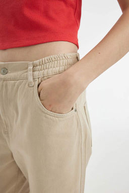 Брюки Cool Cargo Jogger из габардина с нормальной талией - Defacto фото 5