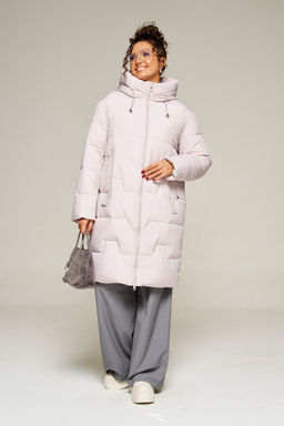 Пальто Beautiful Free 8018-Р жемчужный