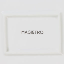 Тарелка Magistro «Лакомка», 25×20 см, прямоугольная, фарфор, белая