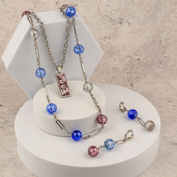 Серьги из муранского стекла SHINE LC3467