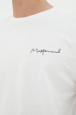 TRENDYOL MAN Siyah Slim/Dar Kesim Kucuk Yaz? Bask?l? %100 Pamuklu K?sa Kol T-Shirt TMNSS20TS0083 - Trendyolmilla фото 5
