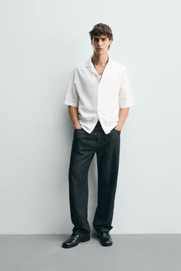 CAMISA FLUIDA BOXY FIT / Blanco roto